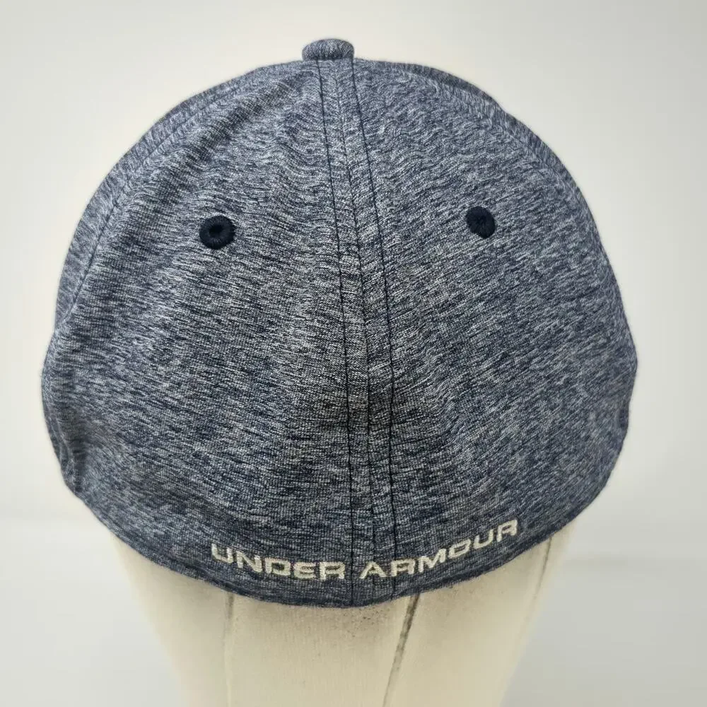 Under Armour Baseball Cap Blue XL Fitted Embroidered Logo Performance Hat